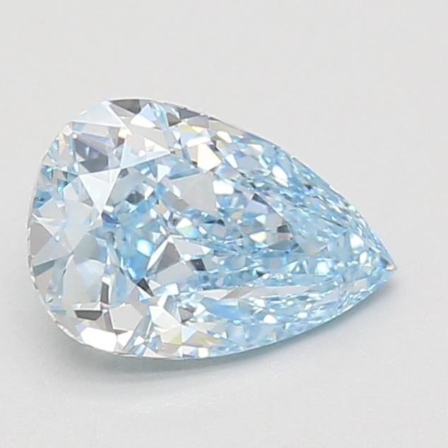 1.58 Ct. Fancy Vivid Blue Pear Lab Grown Diamond
