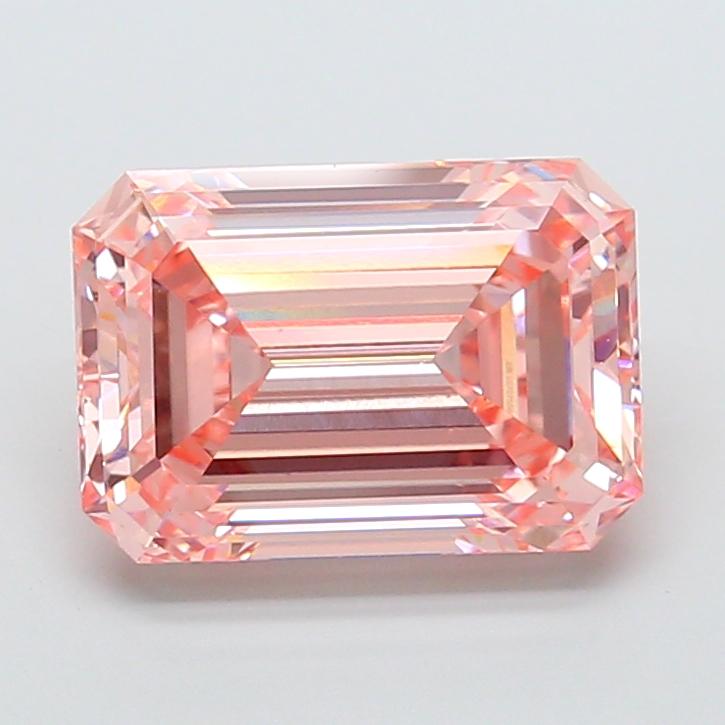4.58 Ct. Fancy Intense Pink Emerald Lab Grown Diamond
