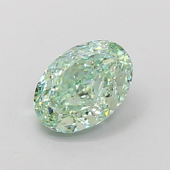 1.20 Ct. Fancy Vivid Green Oval Lab Grown Diamond