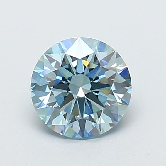 1.03 Ct. Fancy Intense  Blue Round Lab Grown Diamond