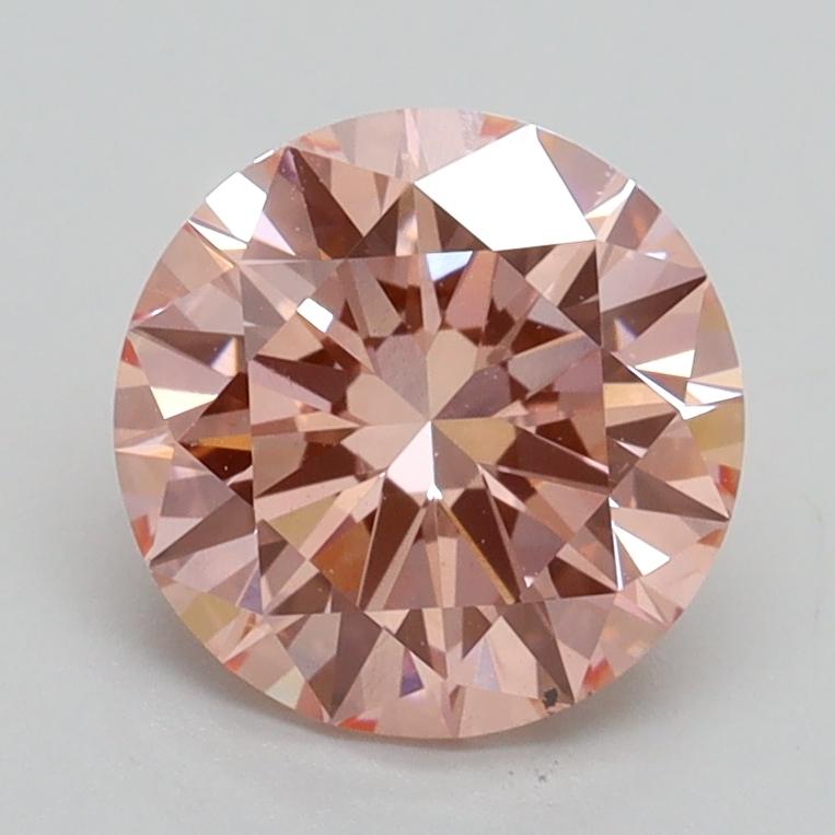 1.71 Ct. Fancy Intense Pink Round Lab Grown Diamond