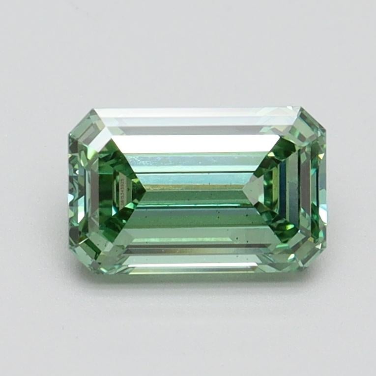 1.01 Ct. Fancy Intense Pacific Green Emerald Lab Grown Diamond