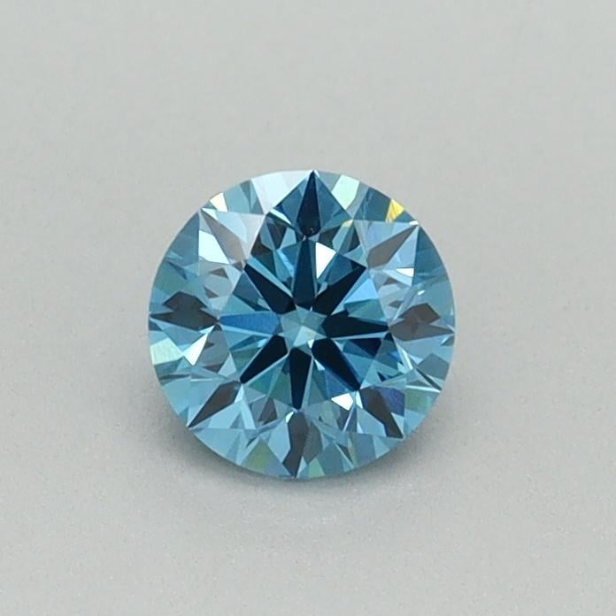 0.40 Ct. Fancy Vivid Blue Round Lab Grown Diamond