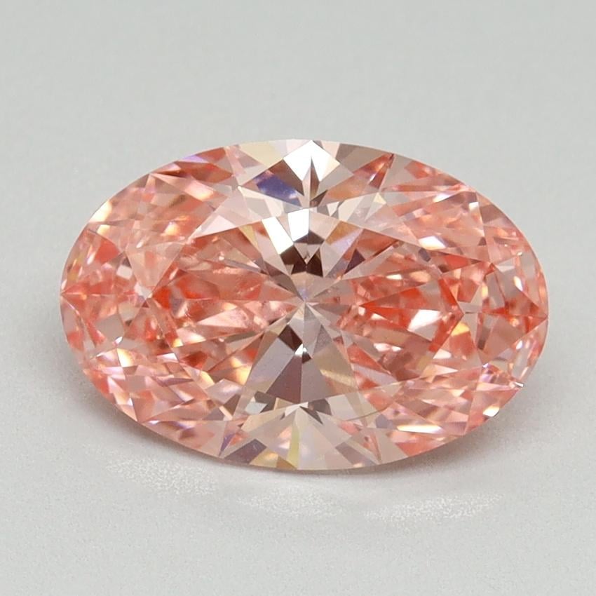 2.05 Ct. Fancy Vivid Pink Oval Lab Grown Diamond