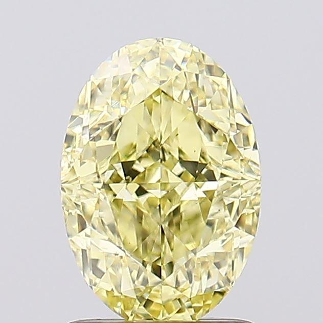 1.61 Ct. Fancy Intense  Yellow Oval Lab Grown Diamond