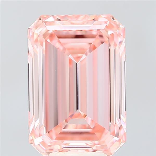 6.50 Ct. Fancy Vivid  Pink Emerald Lab Grown Diamond