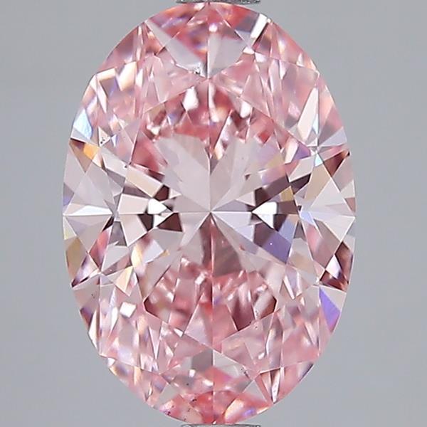 2.09 Ct. Fancy Vivid Pink Oval Lab Grown Diamond