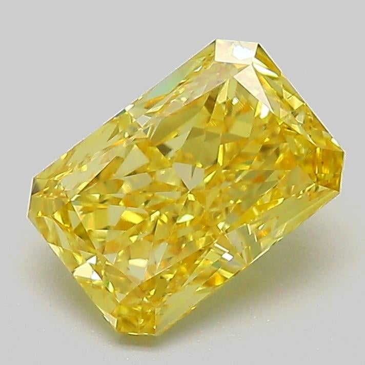 1.57 Ct. Fancy Vivid  Yellow Radiant Lab Grown Diamond