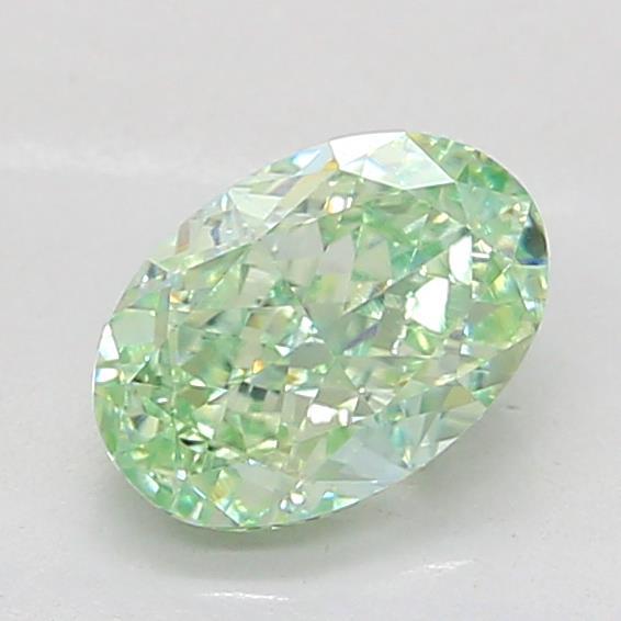 1.13 Ct. Fancy Intense  Green Oval Lab Grown Diamond