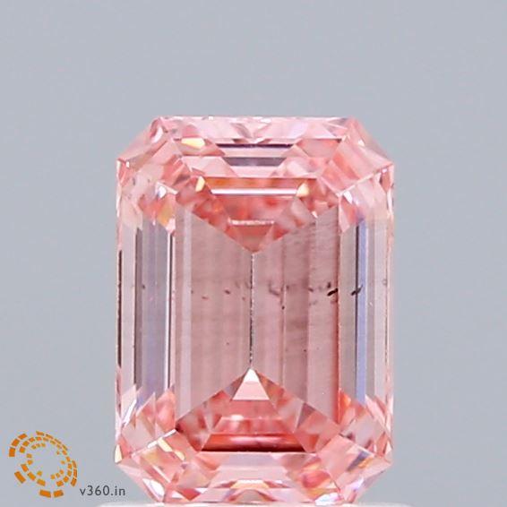 1.19 Ct. Fancy Vivid Pink Emerald Lab Grown Diamond