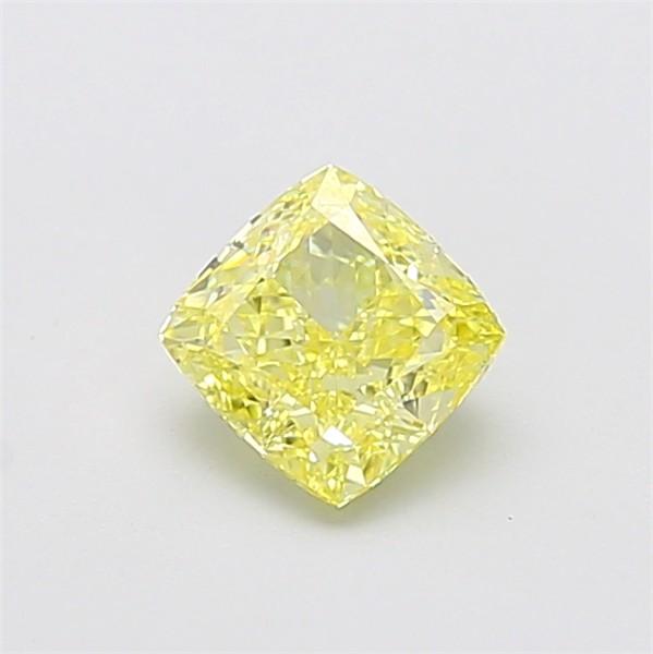 1.03 Ct. Fancy Intense Yellow Cushion Lab Grown Diamond