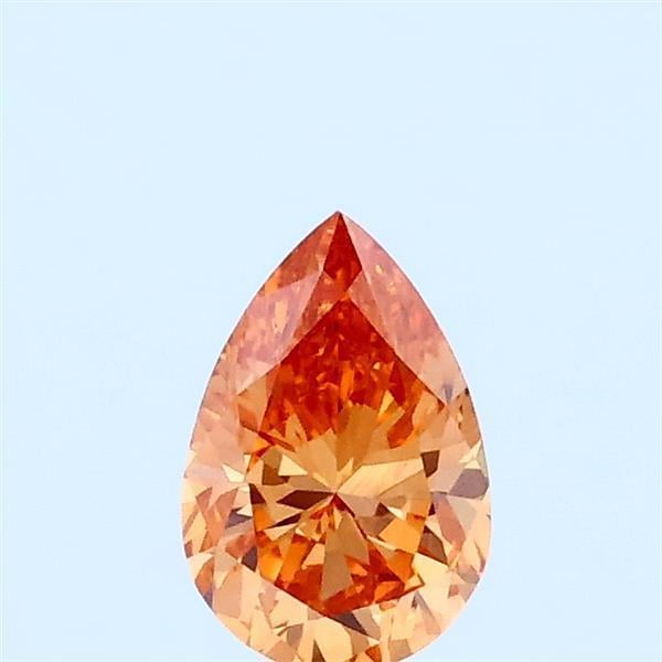 0.37 Ct. Fancy Orange Pear Lab Grown Diamond