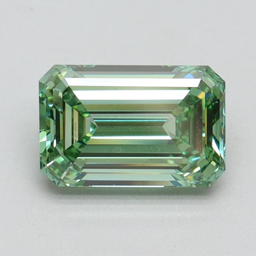 1.54 Ct. Fancy Vivid Green Emerald Lab Grown Diamond