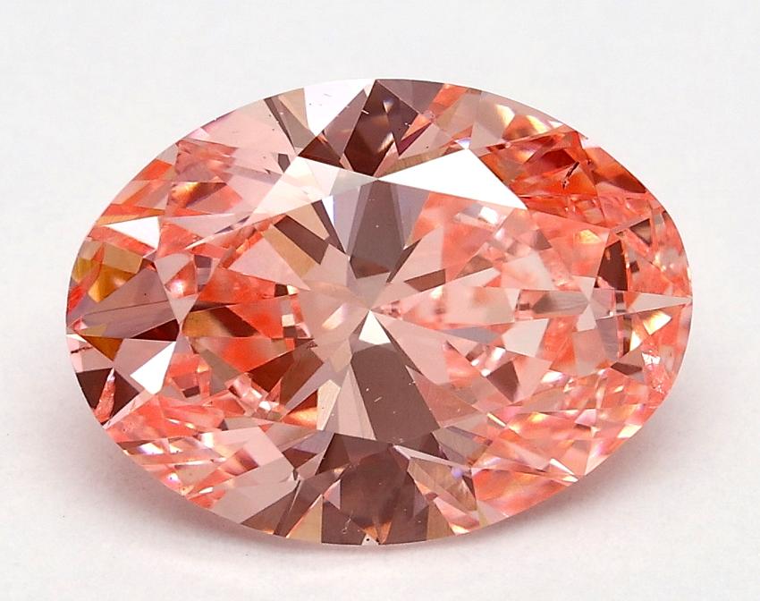 2.38 Ct. Fancy Vivid Pink Oval Lab Grown Diamond