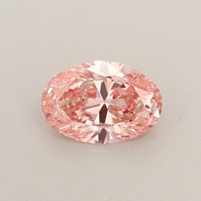 0.38 Ct. Fancy Intense  Pink Oval Lab Grown Diamond