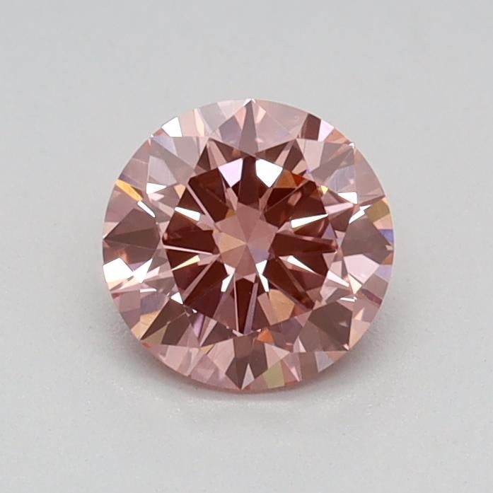 0.49 Ct. Fancy Intense Pink Round Lab Grown Diamond