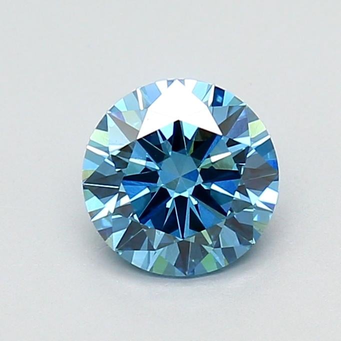 1.03 Ct. Fancy Vivid Blue Round Lab Grown Diamond