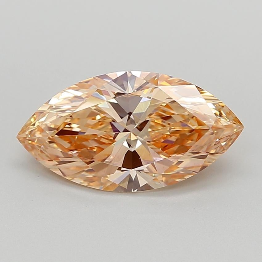 2.79 Ct. Fancy Intense  Orange Marquise Lab Grown Diamond