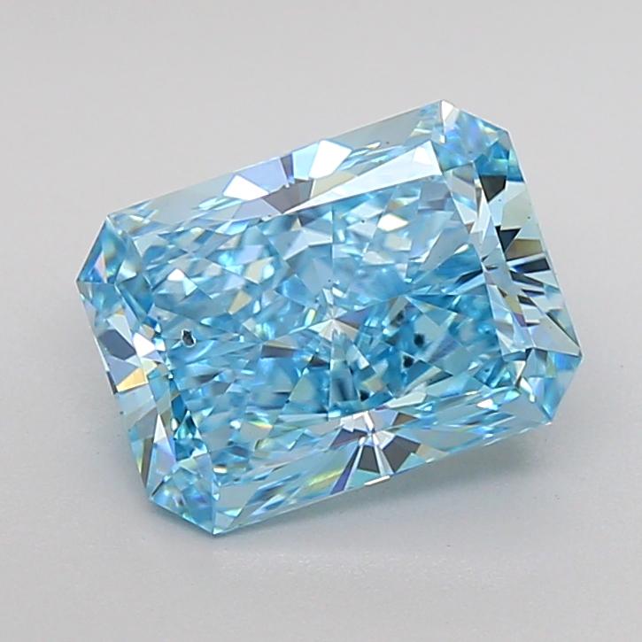 3.00 Ct. Fancy Vivid Blue Radiant Lab Grown Diamond