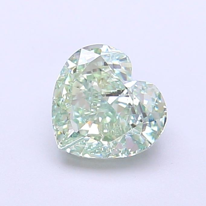 1.26 Ct. Fancy Vivid  Green Heart Lab Grown Diamond