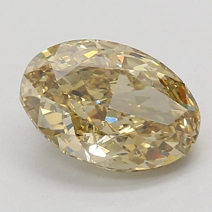 3.05 Ct. Fancy Intense Yellow Oval Lab Grown Diamond