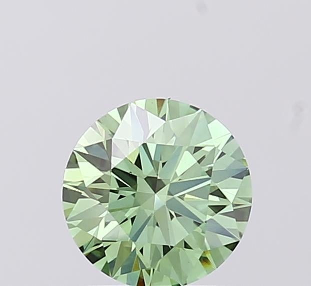 1.04 Ct. Fancy Vivid  Green Round Lab Grown Diamond