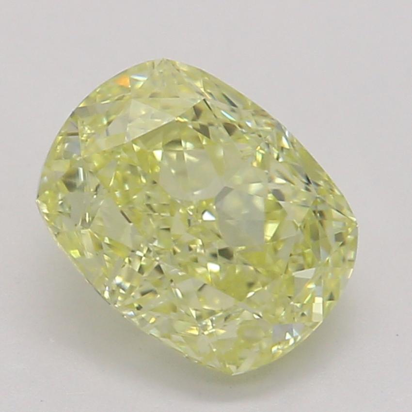 0.86 Ct. Fancy Yellow Cushion Diamond