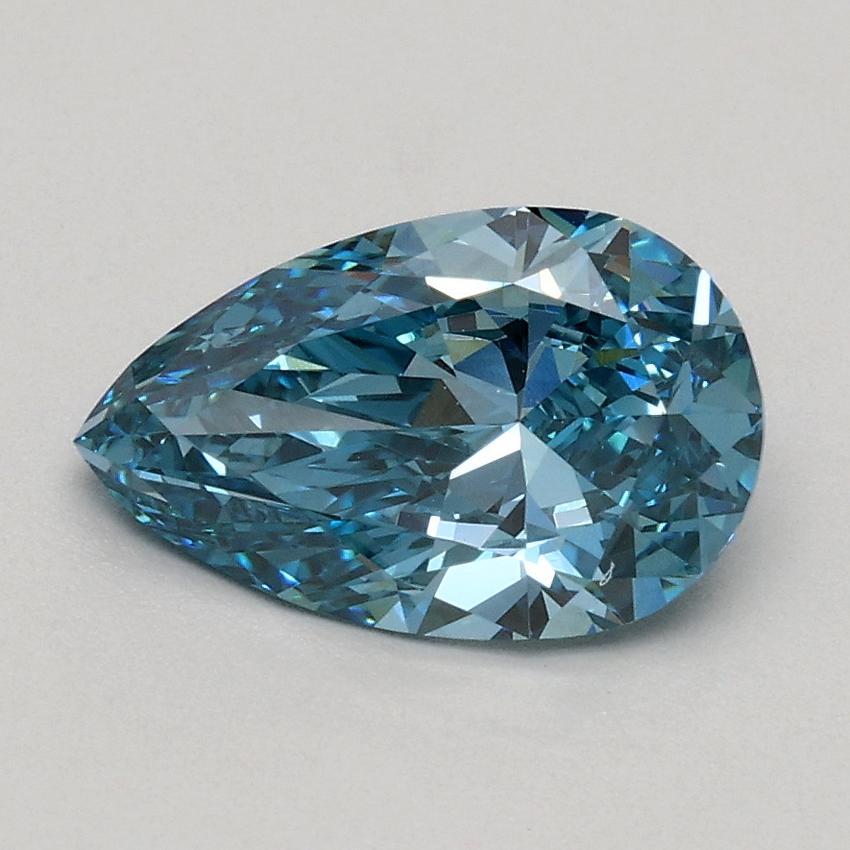 1.01 Ct. Fancy Vivid Blue Pear Lab Grown Diamond
