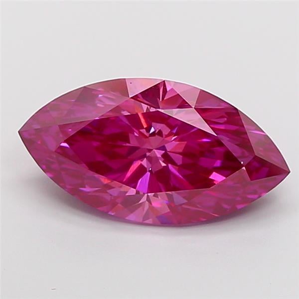 4.16 Ct. Fancy Vivid Pink Marquise Lab Grown Diamond