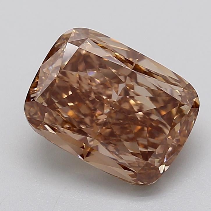 4.02 Ct. Fancy  Brown Cushion Lab Grown Diamond
