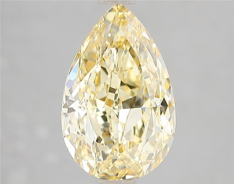 3.01 Ct. Fancy Intense Yellow Pear Lab Grown Diamond