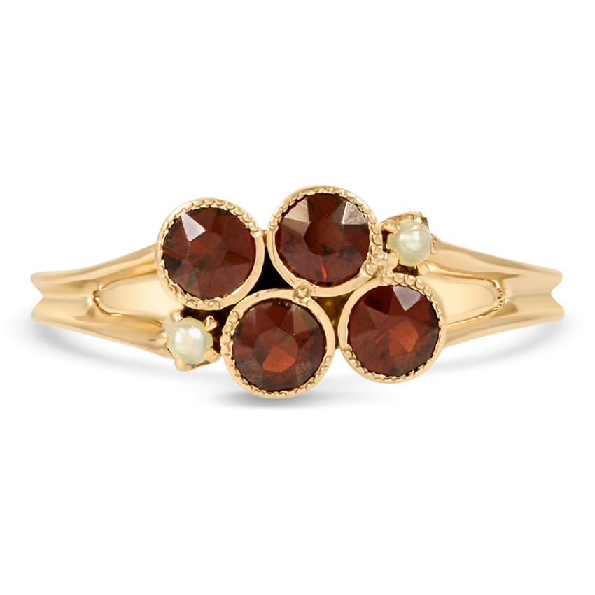 Victorian Garnet Vintage Ring
