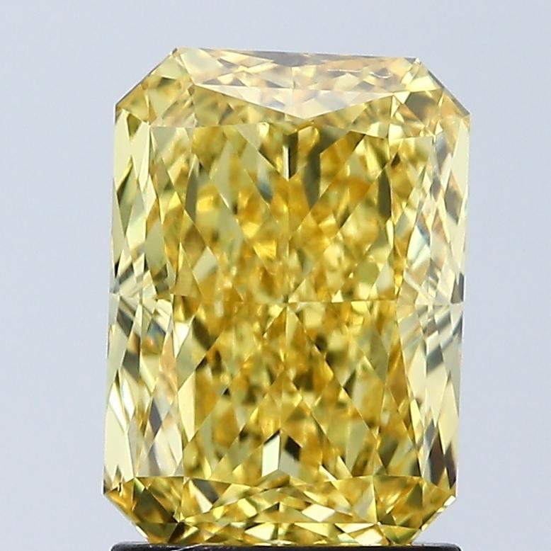 2.06 Ct. Fancy Vivid Yellow Radiant Lab Grown Diamond