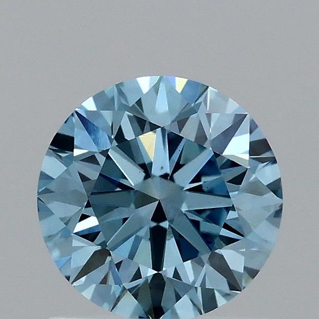 1.07 Ct. Fancy Vivid Blue Round Lab Grown Diamond