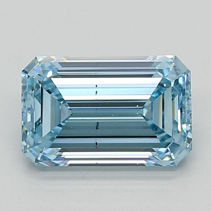 3.00 Ct. Fancy Intense  Blue Emerald Lab Grown Diamond