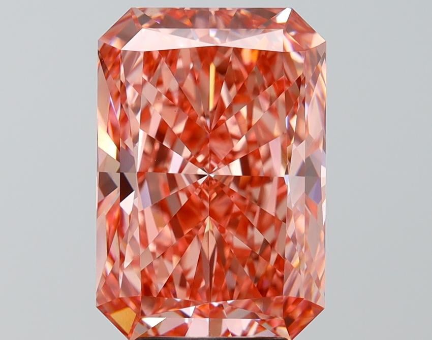 5.52 Ct. Fancy Vivid Pink Radiant Lab Grown Diamond