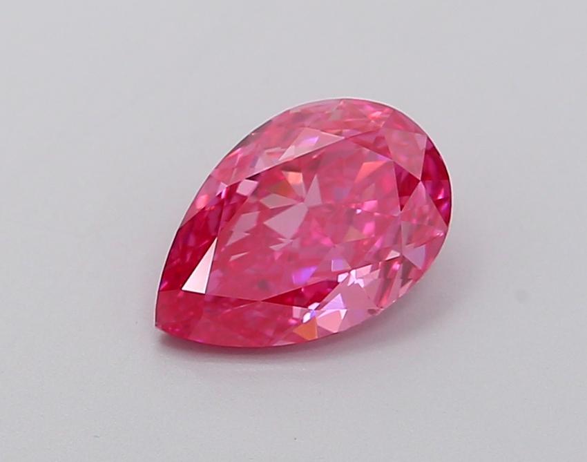 1.13 Ct. Fancy Vivid  Pink Pear Lab Grown Diamond