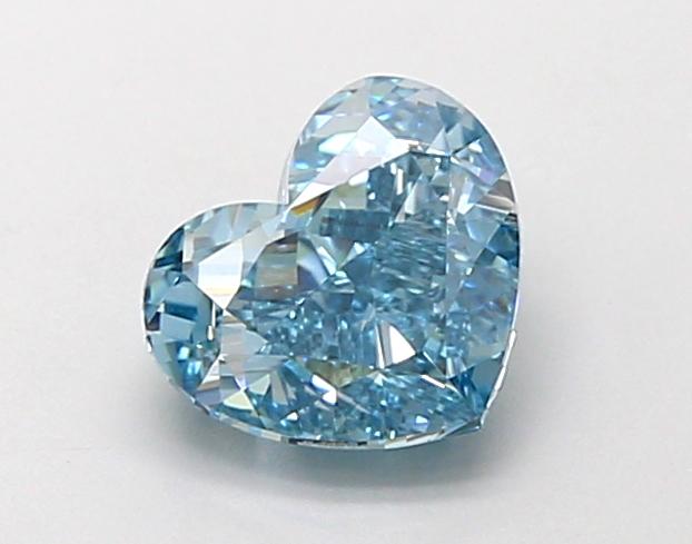 1.36 Ct. Fancy Vivid  Blue Heart Lab Grown Diamond