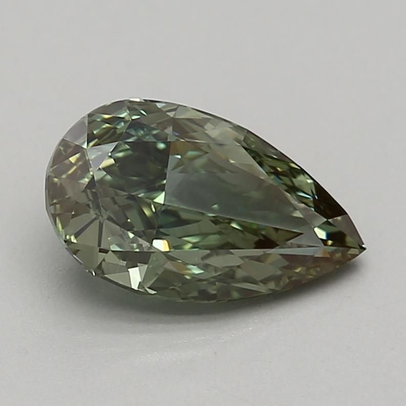 1.25 Ct. Fancy Vivid Green Pear Lab Grown Diamond