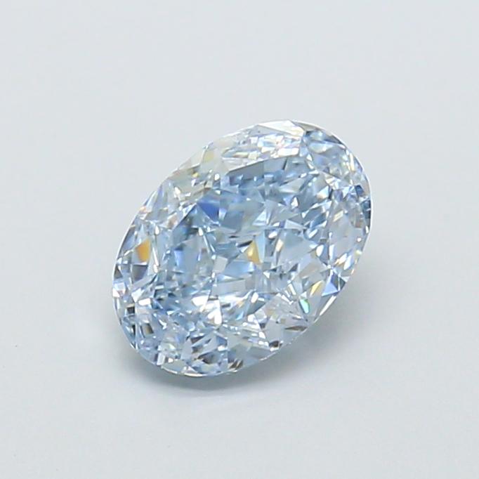 1.11 Ct. Fancy Intense  Blue Oval Lab Grown Diamond