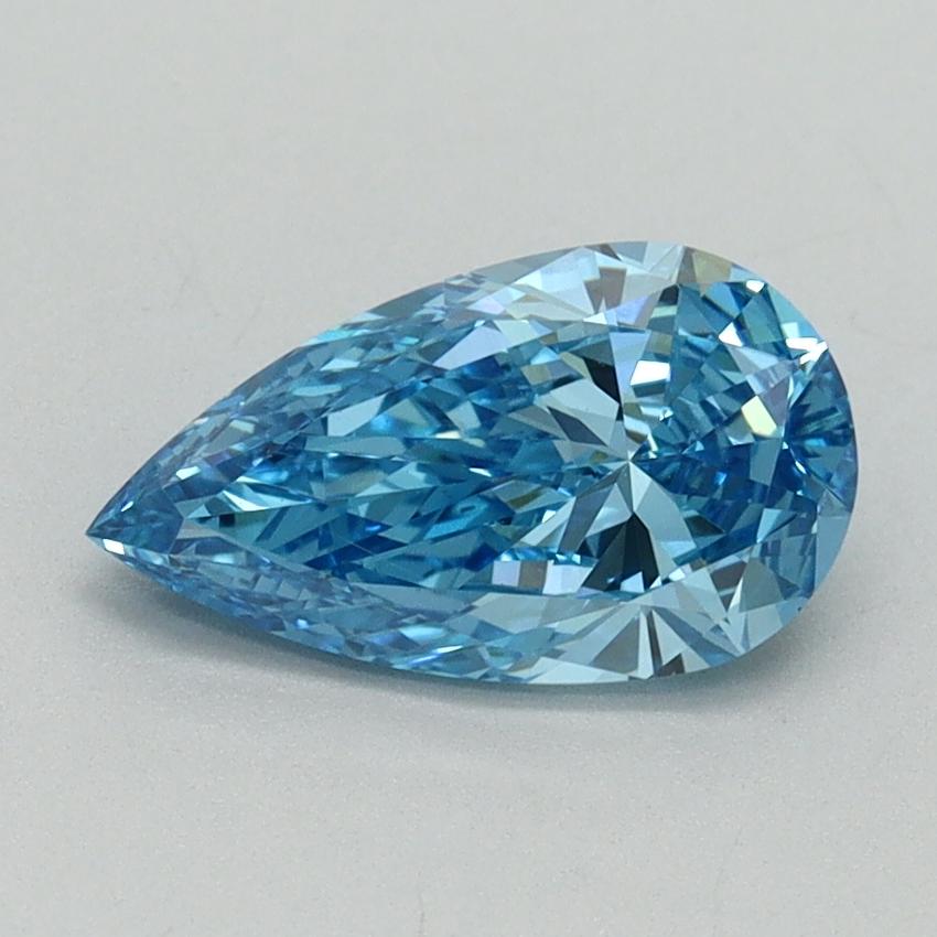 1.09 Ct. Fancy Vivid Blue Pear Lab Grown Diamond