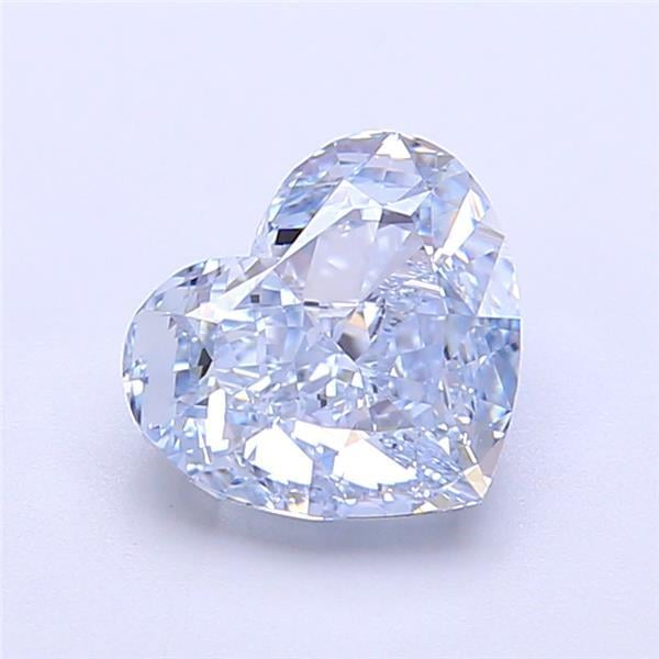 1.77 Ct. Fancy Intense Blue Heart Lab Grown Diamond