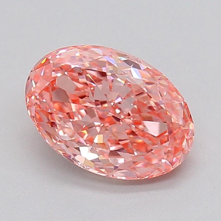 2.06 Ct. Fancy Vivid  Pink Oval Lab Grown Diamond