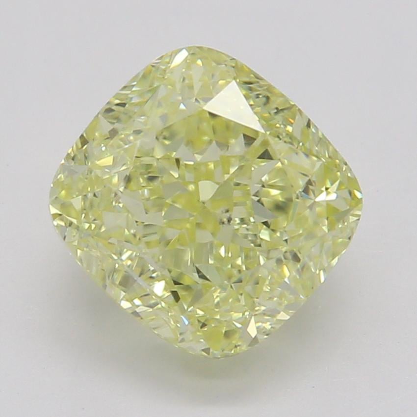 1.52 Ct. Fancy Intense Yellow Cushion Diamond