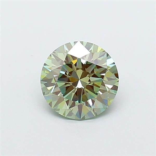 1.26 Ct. Fancy Vivid Green Round Lab Grown Diamond