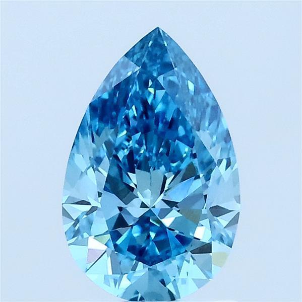 1.03 Ct. Fancy Vivid Blue Pear Lab Grown Diamond