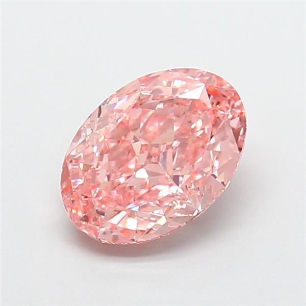 2.05 Ct. Fancy Vivid Pink Oval Lab Grown Diamond