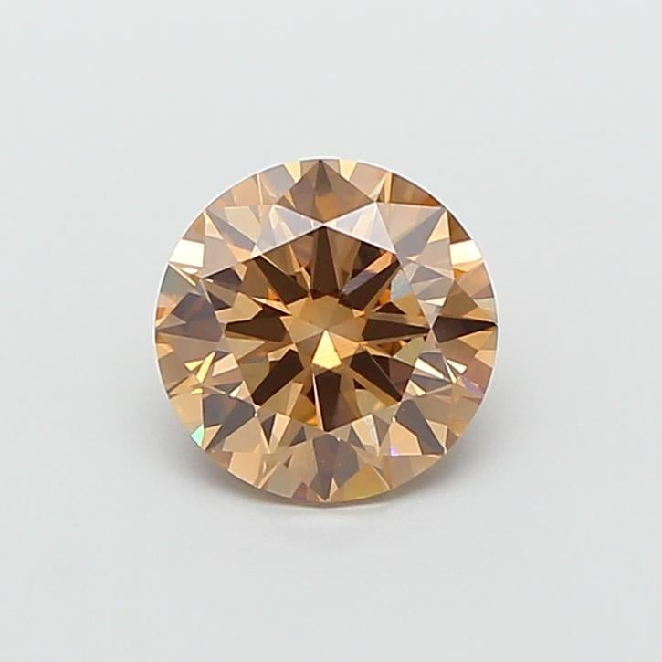 2.11 Ct. Fancy Light  Brown Round Lab Grown Diamond