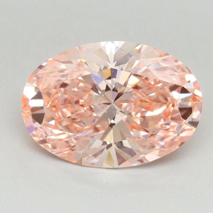 2.17 Ct. Fancy Vivid Pink Oval Lab Grown Diamond