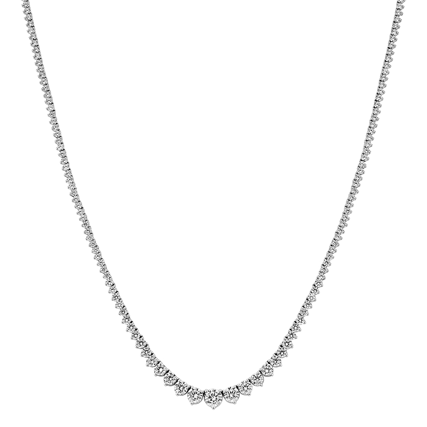 Hayworth Lab Diamond Riviere Tennis Necklace (20 ct. tw.) - Brilliant Earth